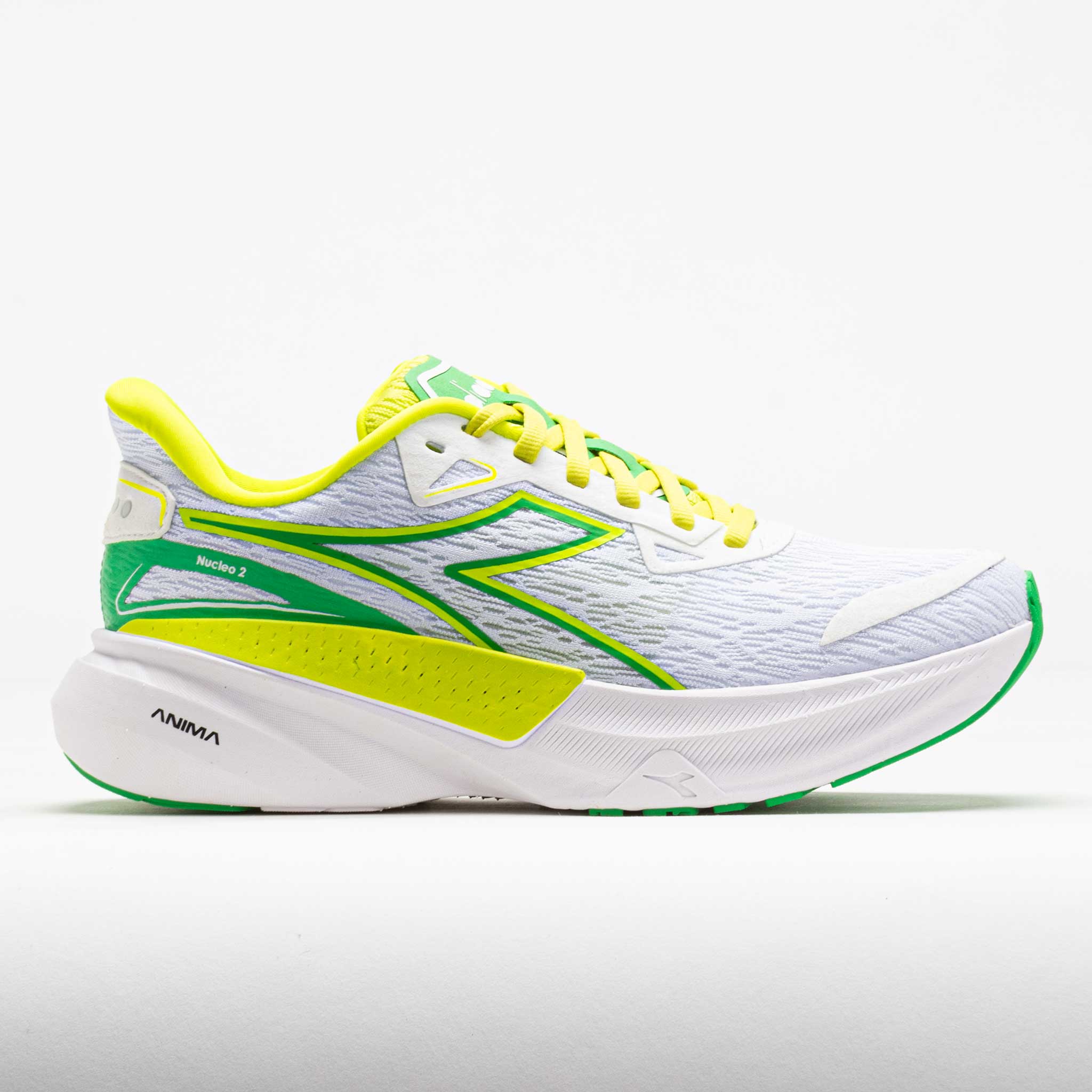 Diadora Nucleo 2 Women's Running Shoes White/Lime