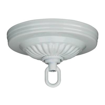 Satco 90197 - White Ribbed Canopy Kit (90-197)