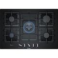 Bosch Series 6 PPQ7A6B90 Black Built-in Gas Hob – Plate (Built-in, Gas Hob, Glass, Black, Medium, high-calorific Gas (h-gas), low-calorific Gas (l-gas))