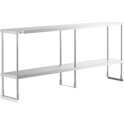 Regency Stainless Steel Double Deck Overshelf - 12" x 84" x 32"