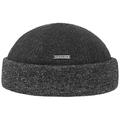 Stetson Sparr Mélange Docker Cap Men - Made in The EU Fleece Lining Winter Beanie with Cuff, caps, Lining, Autumn-Winter - S (54-55 cm) Anthracite