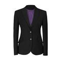 Brook Taverner Ladies/Womens Novara Semi Fitted Suit Jacket (18 x Regular) (Black)