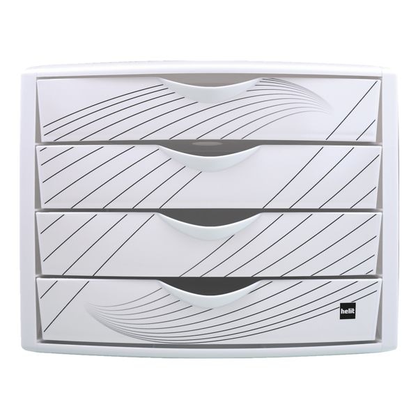 helit Schubladenbox »the chameleon H6129« weiß, 26x21.2x33 cm