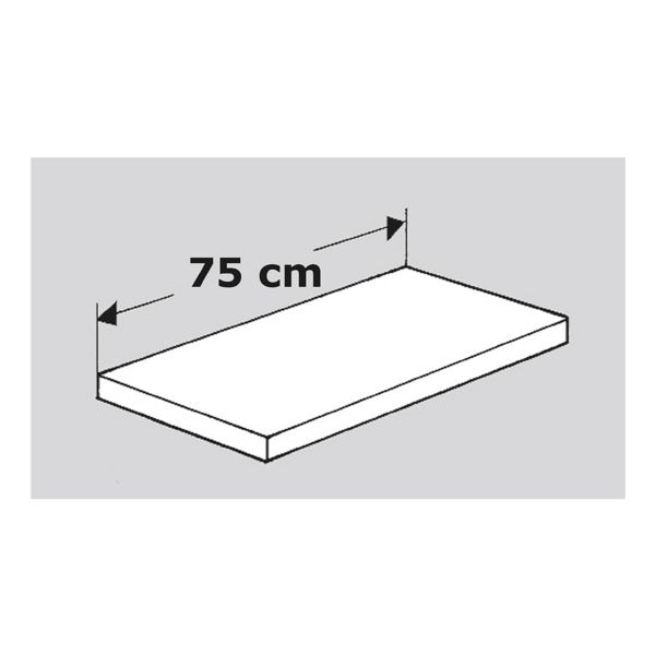 Kerkmann Fachboden für Stahlregal »Stora 100« 40 cm tief schwarz, 75x40 cm Image