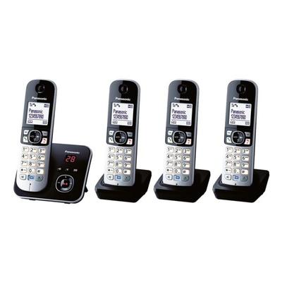 4-fach-Set Schnurlose Telefone »KX-TG6824« schwarz, Panasonic