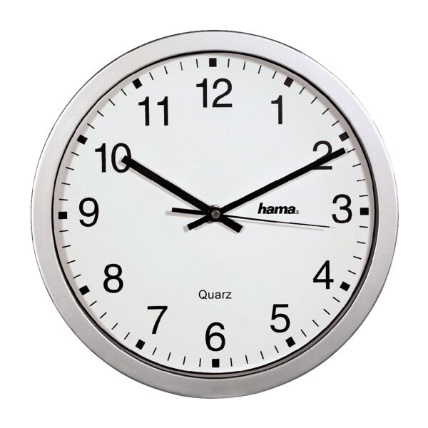 Hama Quarz-Wanduhr »CWA100« 00186411 Ø 30,5 cm weiß Image