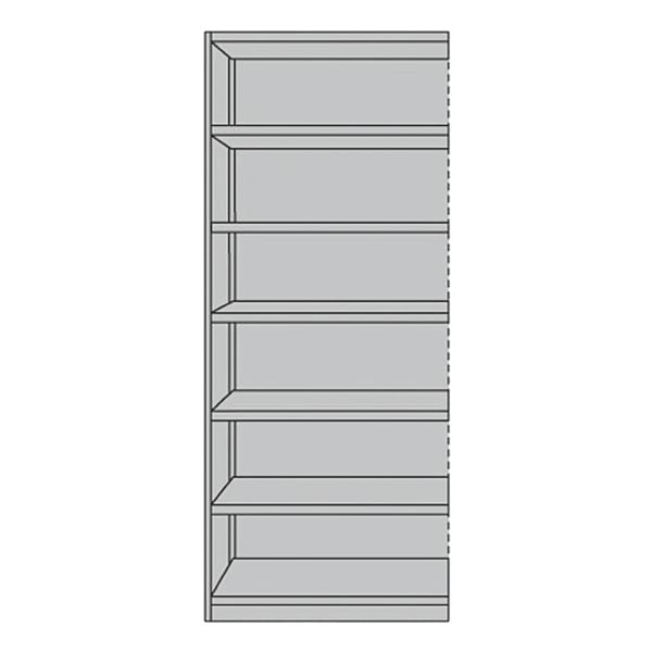 Kerkmann Regalfeld »Office 7 OH« mit Rückwand (960x300 mm) grau, 96x225x30 cm Image