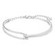 Swarovski Women's Lifelong Bangle Bracelet Brilliant White Crystals with Rhodium plated Metal from the Swarovski Lifelong Collection