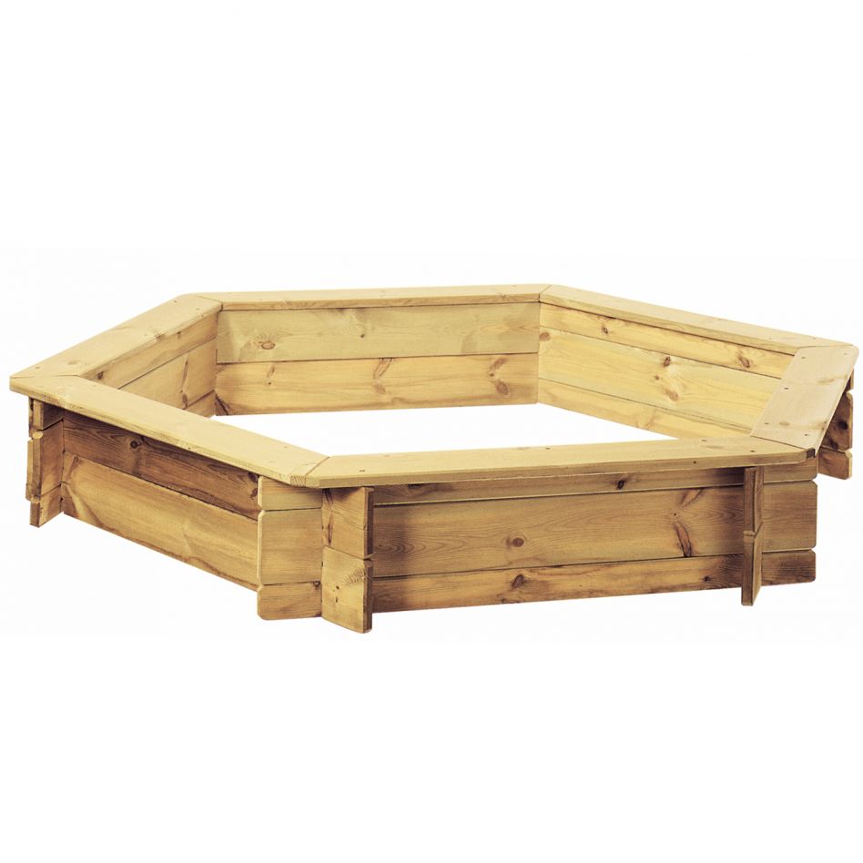 WINNETOO Sandkasten INGAR 6-Eck Sandbox Image