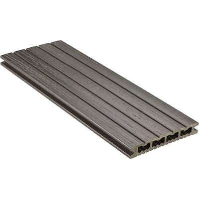 NATURinFORM WPC-Terrassendiele 21x139mm DIE KOMPAKTE plus Wabenprofildiele granitgrau, 4000 mm