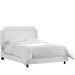 Birch Lane™ Andelain Low Profile Standard Bed Upholstered/Metal/Cotton in White | 51 H x 78 W in | Wayfair 2AFC92E4E4274F9CBD820356935D90C3