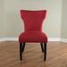 Alcott Hill® Cullen Linen Parsons chair Wood/Upholstered/Fabric in Red/Brown | 36 H x 21 W x 24 D in | Wayfair ALCT5243 28384614