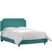 Red Barrel Studio® Low Profile Standard Bed Upholstered/Linen in Green/Black/Brown | 51 H x 56 W x 78 D in | Wayfair