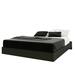 Brayden Studio® Etting Platform Bed Metal in Black/Brown | 11.75 H x 55.25 W x 76 D in | Wayfair BRYS3075 32000641