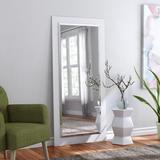 Brayden Studio® Beveled White Wall Mirror Wood in Brown | 71 H x 31 W x 0.75 D in | Wayfair BRYS8878 34936676