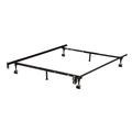 Alwyn Home Adjustable Twin/Full/Queen Metal Bed Frame Metal | 9 H x 72 W x 76 D in | Wayfair ANEW1154 37383339