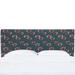 Brayden Studio® Tharp Panel Headboard Upholstered/Linen/Cotton in Black | 51 H x 56 W x 4 D in | Wayfair BRAY3751 38312633