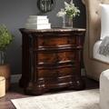 Astoria Grand Fletcher 3 Drawer Nightstand Wood in Brown/Green/Red | 30 H x 32 W x 18 D in | Wayfair ASTG6069 34616046