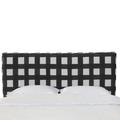 Brayden Studio® Terrio Box Seam Linen Panel Headboard Upholstered/Metal/Linen/Cotton in Black | 51 H x 78 W x 4 D in | Wayfair BRAY3706 38312518