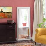 Brayden Studio® Beveled Vintage Wall Mirror, Wood in White | 63.5 H x 29 W x 1.25 D in | Wayfair BRYS8879 34936677