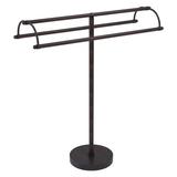 Allied Brass Double Arm Free Standing Towel Stand Metal in Brown | 34.2 H x 10 D in | Wayfair TS-31-VB