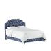 Darby Home Co Edmondson Low Profile Platform Bed Upholstered/Cotton in Blue | 41 H x 74 W x 87 D in | Wayfair 48E92F4402FC4B95823CCF1C3A3C17D0