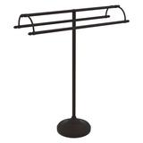 Allied Brass Double Arm Free Standing Towel Stand Metal in Brown | 34 H x 3 D in | Wayfair TS-30-ORB