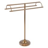 Allied Brass Double Arm Free Standing Towel Stand Metal in Brown | 34 H x 3 D in | Wayfair TS-30-BBR