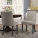 Darby Home Co Wilkinson Parsons Chair Wood/Upholstered/Fabric in Gray | 36 H x 21 W x 24 D in | Wayfair 99C186FB780A4A7B8D548A7BDA9A3396