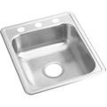 Elkay Dayton 21.25" L x 17" W Drop-In Kitchen Sink Stainless Steel in Gray | 6.5 H x 21.25 W x 17 D in | Wayfair D117213