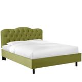 Willa Arlo™ Interiors Pires Tufted Low Profile Platform Bed Upholstered/Metal | 41 H x 74 W x 87 D in | Wayfair 3428307B46694C74BC3F6ADA2E2A5AE7