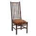 Fireside Lodge Hickory Dining Chair Wood/Upholstered/Genuine Leather in Brown | 47 H x 20 W x 20 D in | Wayfair 86050-SL-ButteLeather