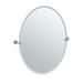 Gatco Latitude II Frameless Oval Wall Mirror | Bathroom Vanity Mirror Metal in Gray | 32 H x 28.5 W x 2 D in | Wayfair 4299LG