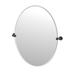Gatco Glam Frameless Oval Wall Mirror | Bathroom Vanity Mirror in Black | 32 H x 28.5 W x 2 D in | Wayfair 4639MXLG