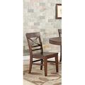 Vogan Rustic X Back Dining Chair Wood in Brown Laurel Foundry Modern Farmhouse® | 36 H x 20 W x 24 D in | Wayfair GRKS7802 42519300