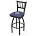 Holland Bar Stool NHL Swivel 36" Extra Tall Stool Upholstered/Metal in Black | 50 H x 19 W x 19 D in | Wayfair L01836WinJet