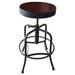 Holland Bar Stool Industrial Adjustable Stool Upholstered/Metal in Red/Blue/Black | 18 W x 18 D in | Wayfair 910BWDC