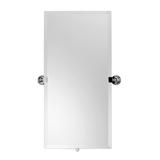 Ginger London Terrace Modern & Contemporary Beveled Frameless Bathroom/Vanity Mirror in Gray | 30 H x 15 W x 2.5 D in | Wayfair 2641/PC
