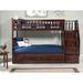 Viv + Rae™ Blaisdell Twin Over Twin Solid Wood Staircase Bunk Bed w/ Under Bed Storage Drawers Wood in Brown | 68.13 H x 44.25 W x 103 D in | Wayfair