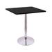 Holland Bar Stool Bar Height Pedestal Dining Table Wood/Metal in Gray/White | 42 H x 36 W x 36 D in | Wayfair 214-2242CH36SQ