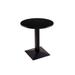 Holland Bar Stool Pedestal Dining Table Wood/Metal in Black | 30 H x 24 W x 24 D in | Wayfair 21730BW24R