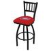 Holland Bar Stool NHL Swivel 36" Extra Tall Stool Upholstered/Metal in Black | 50 H x 19 W x 19 D in | Wayfair L01836MonCan