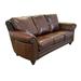 Westland and Birch Clinton 90" Genuine Leather Rolled Arm Sofa Genuine Leather in Brown | 40 H x 90 W x 43 D in | Wayfair Clinton-S-6