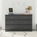 Storkcraft Brookside 6 Drawer Double Dresser in Black | 33.43 H x 53.35 W x 16.73 D in | Wayfair 03666-10B