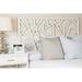 David Francis Furniture Tiffany Wicker/Rattan Open-Frame Headboard Wicker/Rattan in White | 60 H x 42 W x 1.5 D in | Wayfair B4300-T-S101