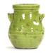 Zentique 12" Ceramic Table Vase Ceramic in Green | 12 H x 11 W x 11 D in | Wayfair 7156 M Green