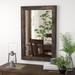 Foundry Select Creek Rustic Accent Mirror Wood in White/Black | 36 H x 2 D in | Wayfair LNPK8216 39494425