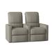 Latitude Run® Home Theater Row Seating (Row of 2), Leather in Gray | 42 H x 61 W x 39 D in | Wayfair LTTN3389 45520608