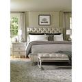 Lexington Oyster Bay Sag Harbor Tufted Bed Wood & /Upholstered/Polyester in Brown/White | 66 H x 82.5 W x 92.5 D in | Wayfair 01-0714-135c