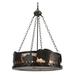 Meyda Lighting Buffalo 5 - Light Shaded Drum Chandelier Glass in Black/Brown | Wayfair 112938